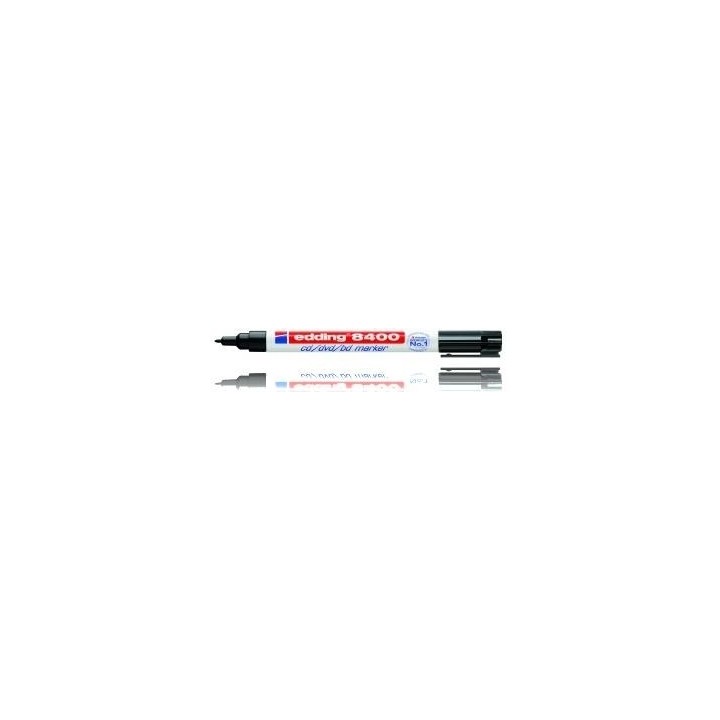 edding marcador especial para cd punta redonda 1mm 8400 negro edding 8400 01  pack  10 unidades