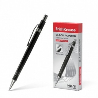 erich krause portaminas negro pointer 0.5 mm, hb erich krause 22005  pack  12 unidades