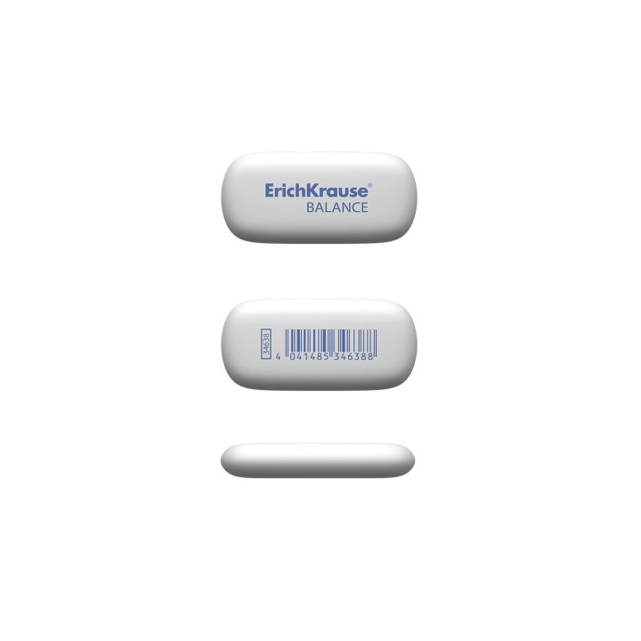 erich krause erichkrause balance goma caucho termoplastico  tpr  blanco 1 pieza s   pack  24 unidade