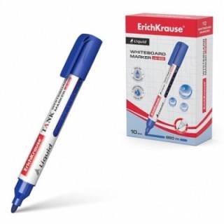 erich krause marcador pizarra blanca con tinta liquida liquid lw 600, tinta color azul erich krause