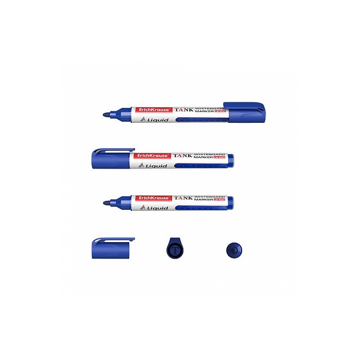 erich krause marcador pizarra blanca con tinta liquida liquid lw 600, tinta color azul erich krause