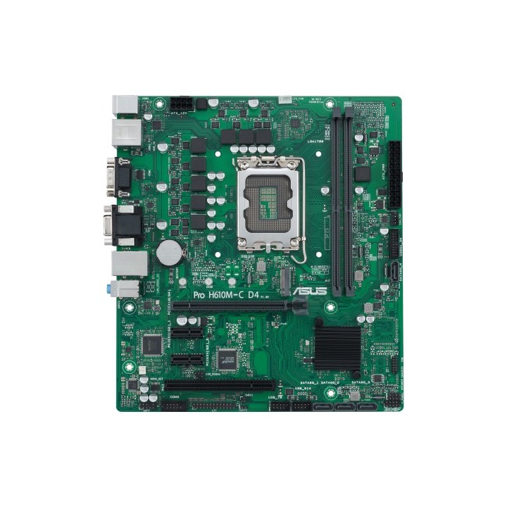 asus asus pro h610m c d4 csm intel h610 lga 1700 micro atx