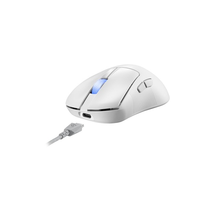 asus asus rog keris ii ace wireless aimpoint white raton mano derecha rf wireless + bluetooth + usb