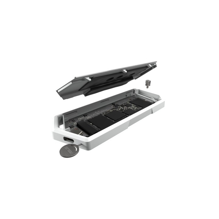 asus carcasa de ssd asus rog strix arion/wht/g/as//esd s1c  blanca