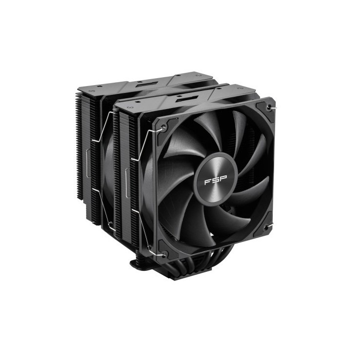 fsp fsp refrigeraciones de aire intel lga 1851/1700/1200 amd am4/am5 120mm black top cover high perf