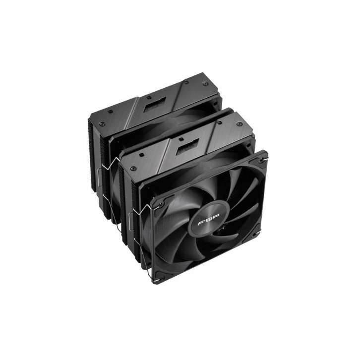 fsp fsp refrigeraciones de aire intel lga 1851/1700/1200 amd am4/am5 120mm black top cover high perf