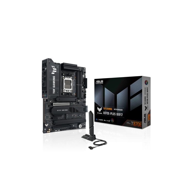 asus placa asus tuf gaming x870e plus wifi7,amd,am5,x870e,4ddr5,256gb,1hdmi+2usb4,4sata3+4m.2,2.5gbl