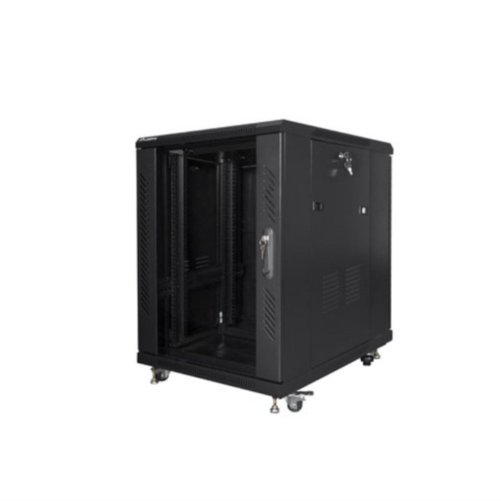 lanberg armario lanberg rack 19pulgadas 15u 600x800 flat pack black negro