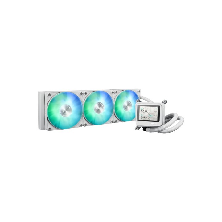 asus sistema de refrigeracion liquida asus para cpu max gaming lc 360 argb lcd white  white box