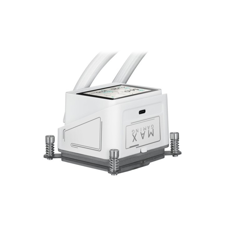 asus sistema de refrigeracion liquida asus para cpu max gaming lc 360 argb lcd white  white box
