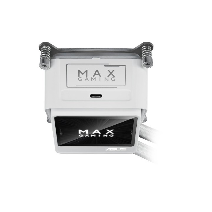 asus sistema de refrigeracion liquida asus para cpu max gaming lc 360 argb lcd white  white box