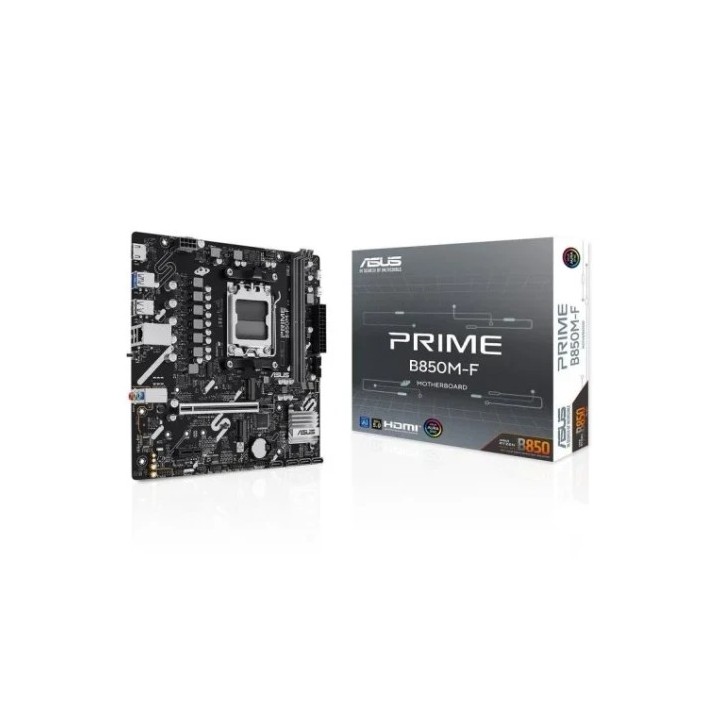 asus placa asus prime b850m f,amd,am5,b850,2ddr5,128gb,1hdmi,4sata3+2m.2,gblan,5usb3.2,matx