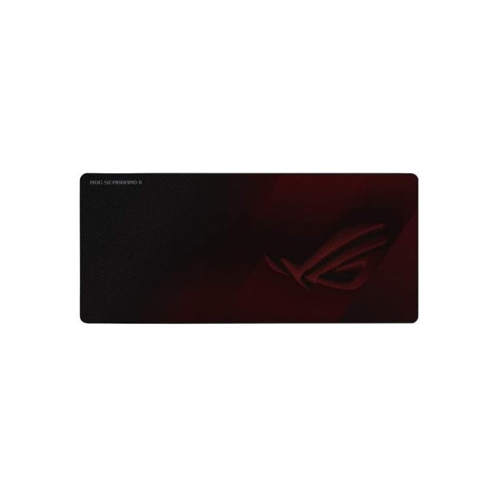 asus asus rog strix scabbard ii alfombrilla de raton para juegos negro, rojo