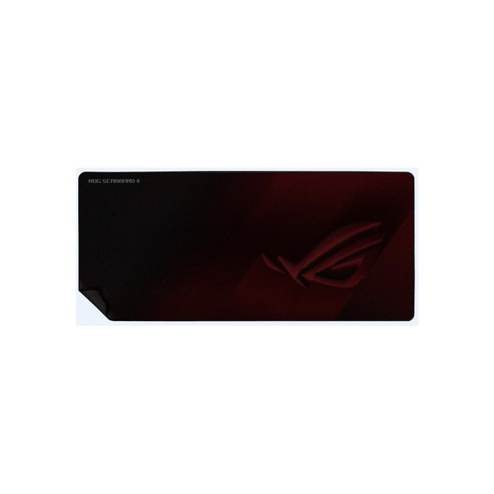 asus asus rog strix scabbard ii alfombrilla de raton para juegos negro, rojo
