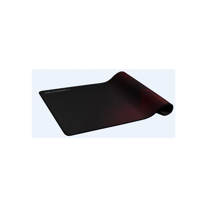 asus asus rog strix scabbard ii alfombrilla de raton para juegos negro, rojo