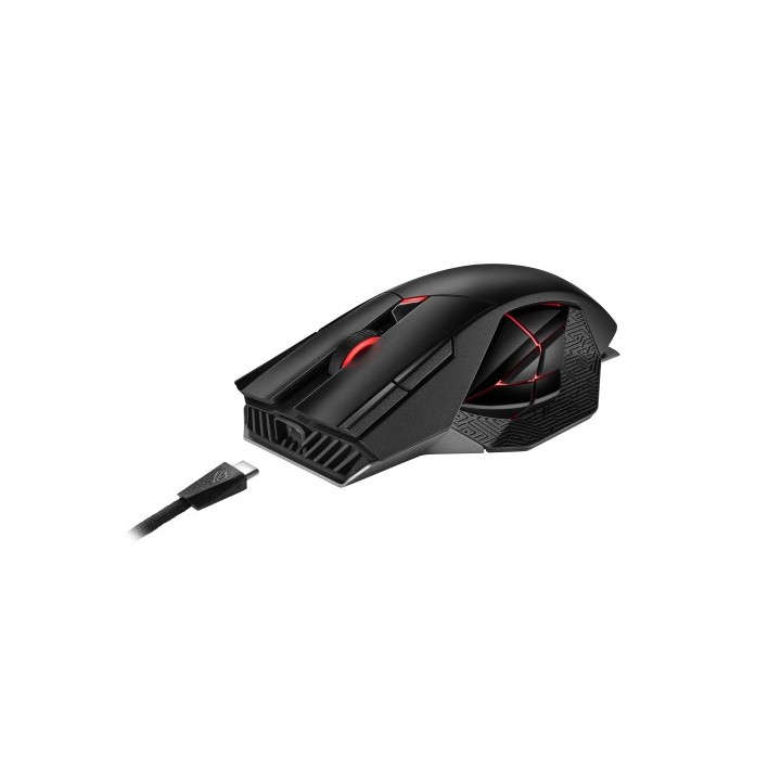 asus asus rog spatha x raton mano derecha rf wireless+usb type a optico 19000 dpi
