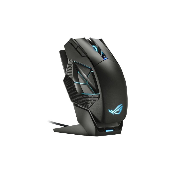 asus asus rog spatha x raton mano derecha rf wireless+usb type a optico 19000 dpi