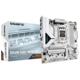 gigabyte placa gigabyte b850m eagle wifi6e ice  blanco ,amd,am5,b850,4ddr5,256gb,1hdmi+1dp,4sata3+3m