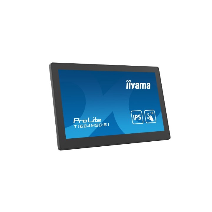 iiyama monitor iiyama 15,6" pcap bezel free front, 10p touch, 1920x1080, hdmi, 385cd/m2  with touch