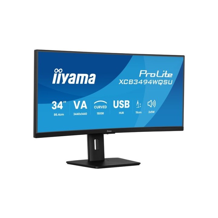 iiyama monitor iiyama 34 pulgadas,uwqhd,1500r,120hz,altavoces,vesa,