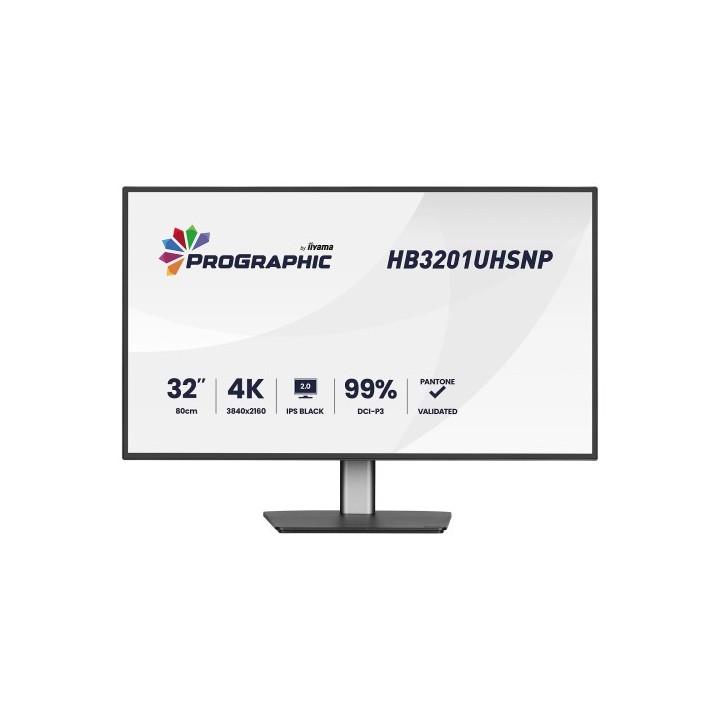 iiyama monitor iiyama, 31.5 pulgadas, 80 cm, ips panel technology led, 3840x2160, 60hz