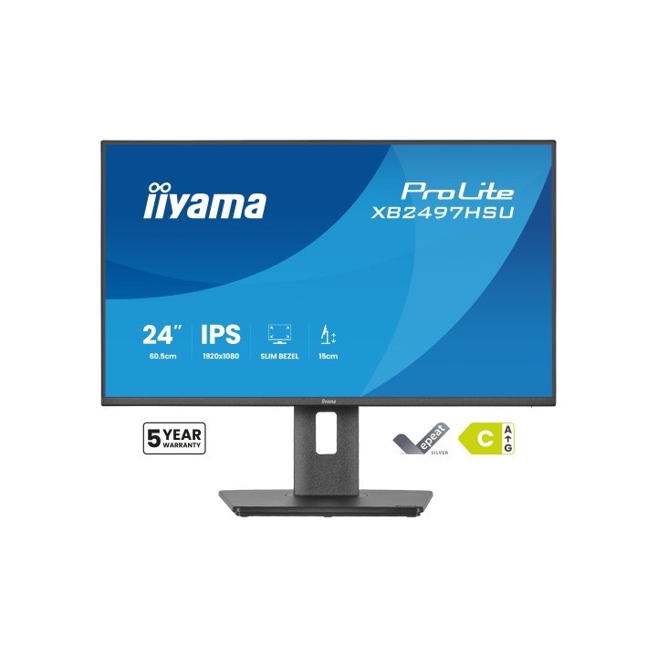 iiyama monitor iiyama pantalla para pc 60,5 cm  23,8"  1920 x 1080 pixeles full hd led panel ips erg