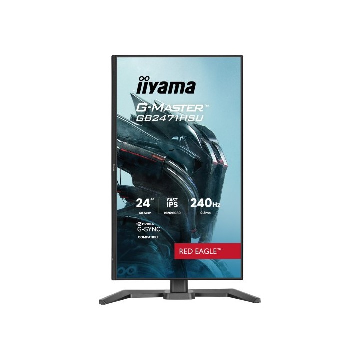 iiyama monitor iiyama 24 pulgadas resolucion full hd  1920x1080 , panel fast ips, 0,8 ms  mprt , 240