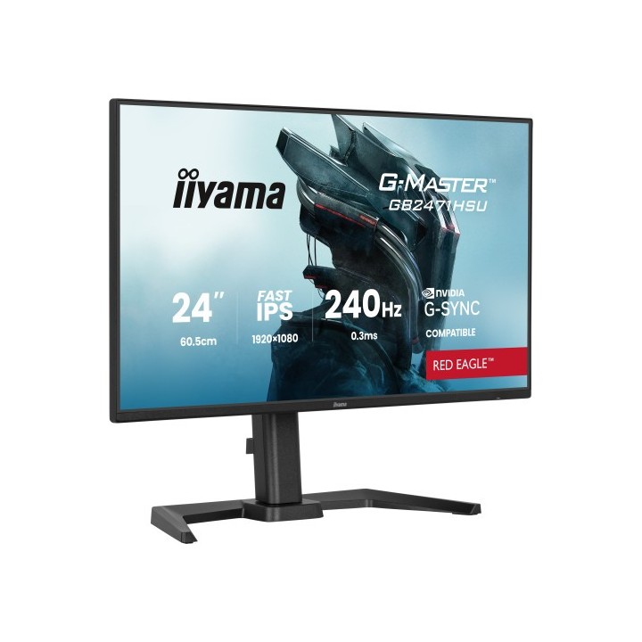 iiyama monitor iiyama 24 pulgadas resolucion full hd  1920x1080 , panel fast ips, 0,8 ms  mprt , 240