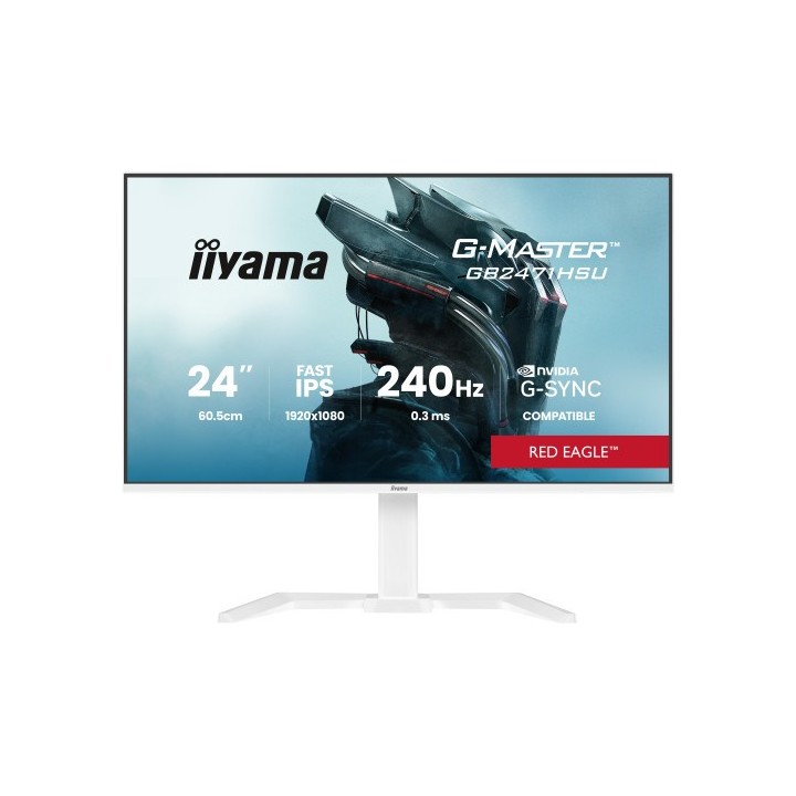 iiyama iiyama g master gb2471hsu w1 pantalla para pc 60,5 cm  23.8"  1920 x 1080 pixeles blanco