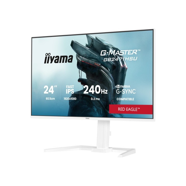iiyama iiyama g master gb2471hsu w1 pantalla para pc 60,5 cm  23.8"  1920 x 1080 pixeles blanco