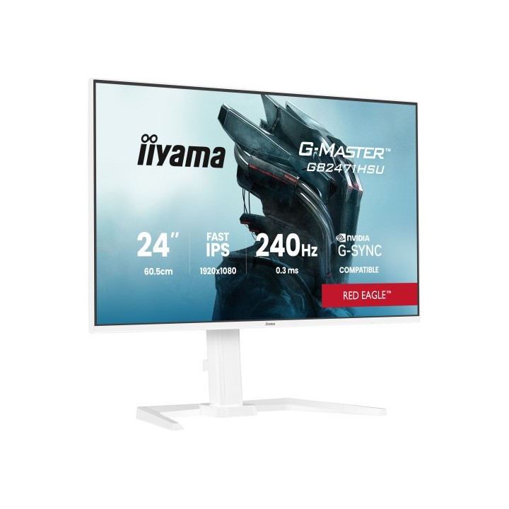 iiyama iiyama g master gb2471hsu w1 pantalla para pc 60,5 cm  23.8"  1920 x 1080 pixeles blanco