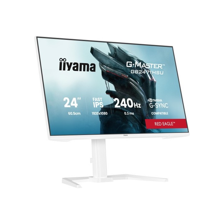 iiyama iiyama g master gb2471hsu w1 pantalla para pc 60,5 cm  23.8"  1920 x 1080 pixeles blanco