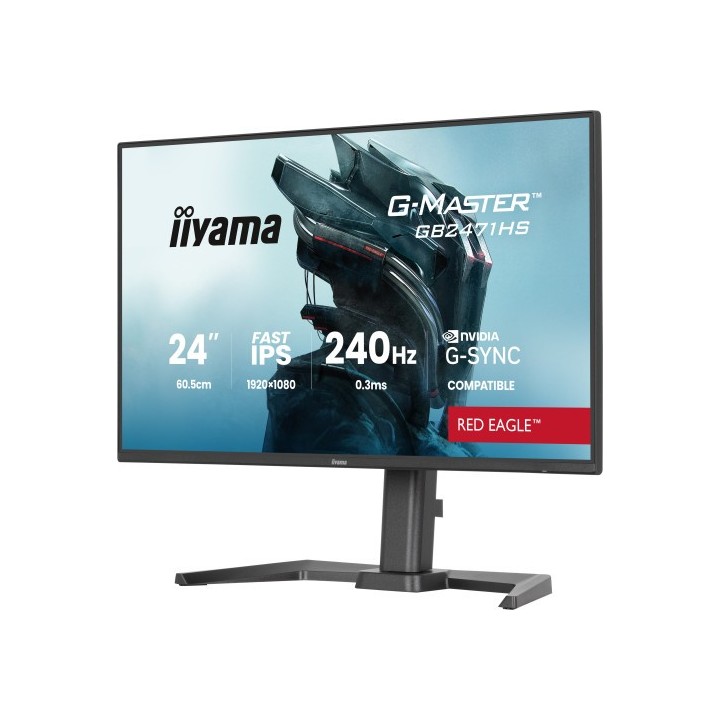 iiyama monitor iiyama 24 pulgadas resolucion full hd  1920x1080 , panel fast ips, 0,8 ms  mprt , 165