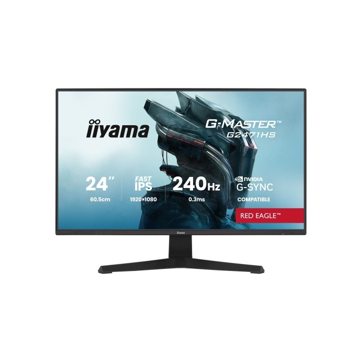 iiyama monitor iiyama 24 pulgadas resolucion full hd  1920x1080 , panel ips, 0,8 ms  mprt , 165 hz,