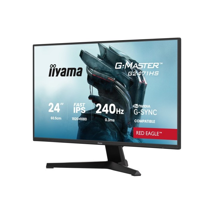 iiyama monitor iiyama 24 pulgadas resolucion full hd  1920x1080 , panel ips, 0,8 ms  mprt , 165 hz,