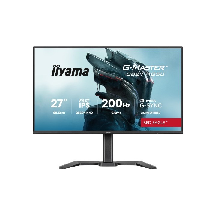 iiyama monitor iiyama, 27 pulgadas, 68,6 cm, fast ips, 2560x1440, 200hz, 0,233 mm, mate negro