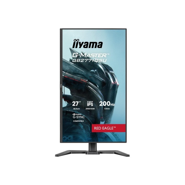iiyama monitor iiyama, 27 pulgadas, 68,6 cm, fast ips, 2560x1440, 200hz, 0,233 mm, mate negro