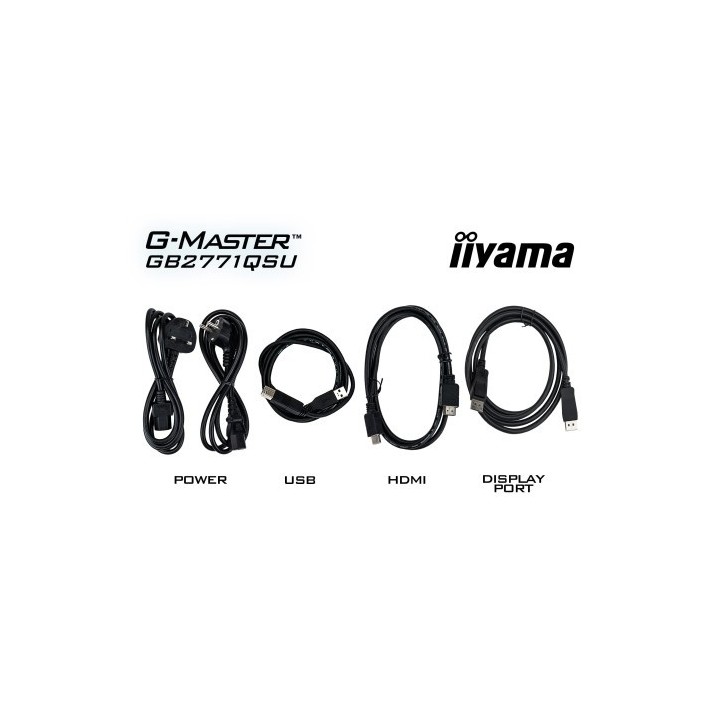 iiyama monitor iiyama, 27 pulgadas, 68,6 cm, fast ips, 2560x1440, 200hz, 0,233 mm, mate negro