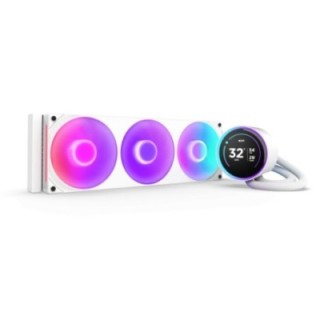 nzxt nzxt kraken elite 360 rgb procesador sistema de refrigeracion liquida todo en uno 12 cm blanco