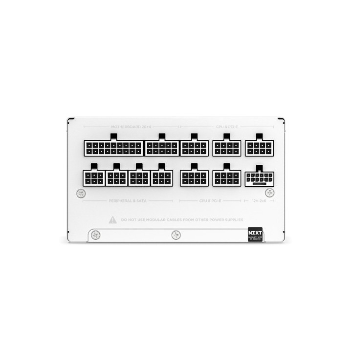 nzxt nzxt c1200 gold unidad de fuente de alimentacion 1200 w 24 pin atx atx blanco