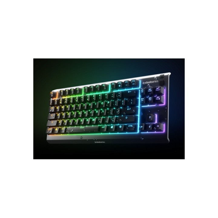 steelseries steelseries apex 3 tkl teclado usb qwerty ingles de ee. uu. negro