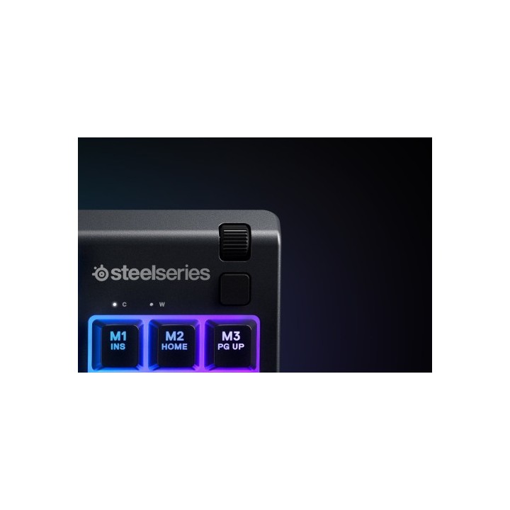 steelseries steelseries apex 3 tkl teclado usb qwerty ingles de ee. uu. negro