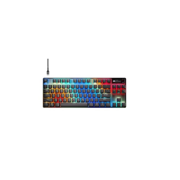 steelseries steelseries apex pro tkl gen 3 teclado juego usb ingles de ee. uu. negro