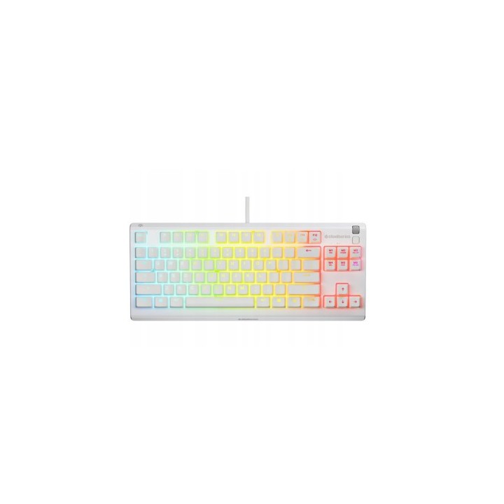 steelseries teclado steelseries apex 3 tkl  usa  blanco  64819
