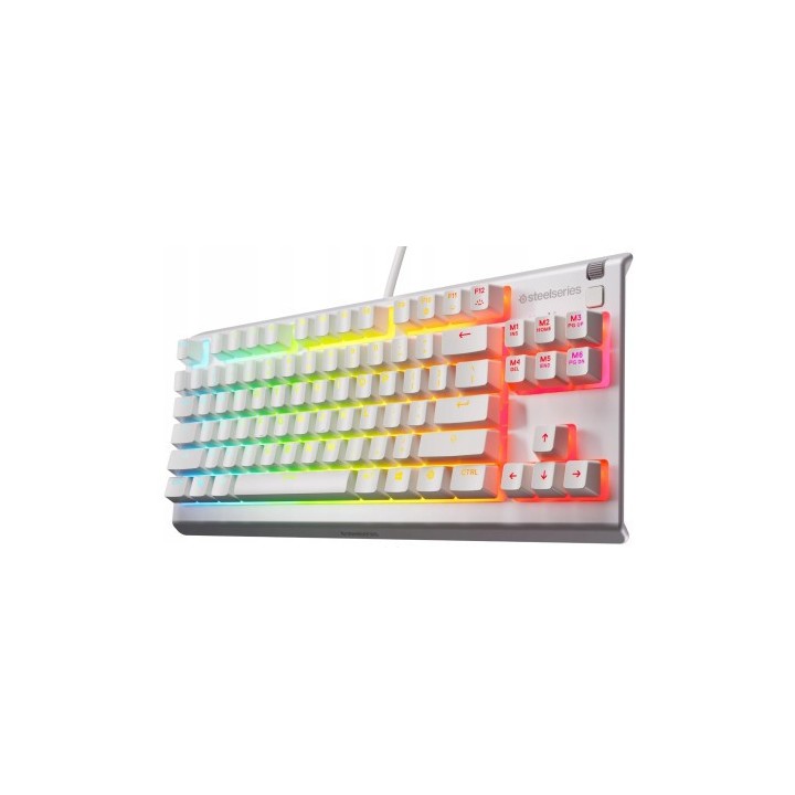 steelseries teclado steelseries apex 3 tkl  usa  blanco  64819