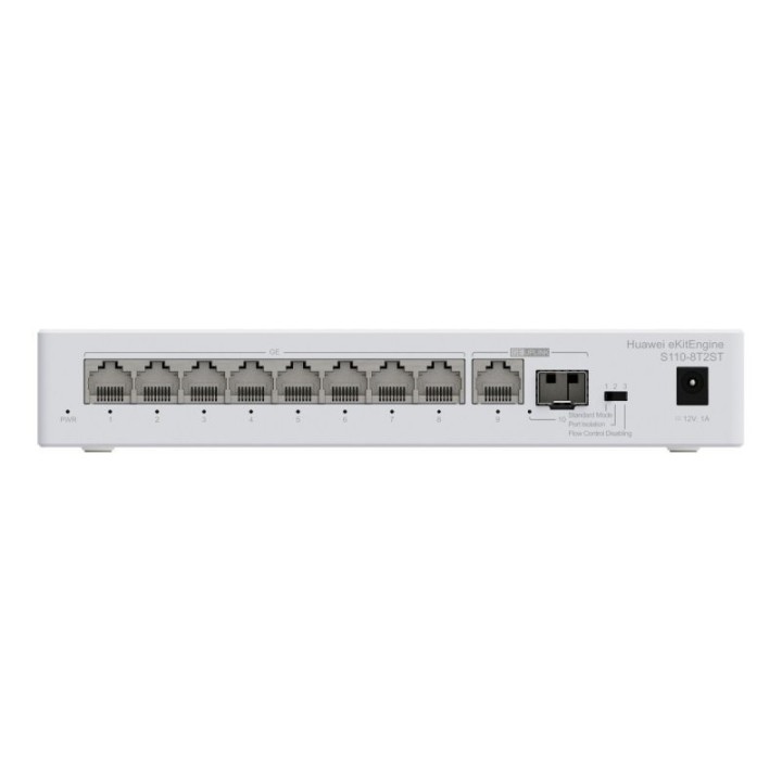 huawei huawei s110 8t2st  810/100/1000base t ports, 1ge sfp port, 110/100/1000base t port