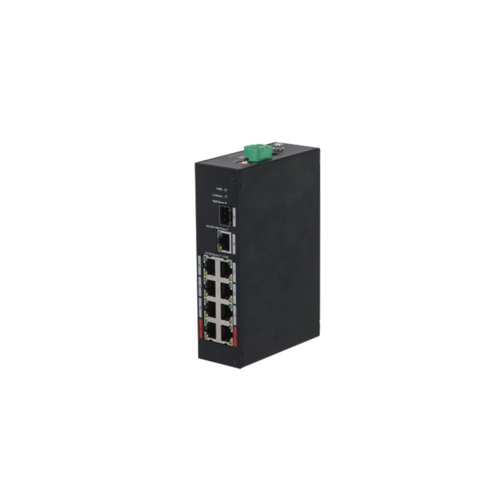 dahua  dh pfs3110 8et 96 v2  dahua switch 10 puertos / 8 puertos poe larga distancia 250m watchdog 2