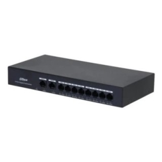 dahua  dh pfs3010 8gt 65  dahua switch 10 puertos, 8 puertos poe, 60w, hi poe, l2, unmanaged