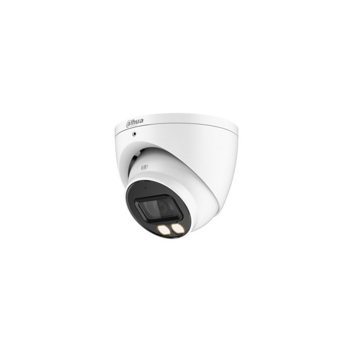 dahua  dh hac hdw1200tp il a  dahua camara hibrida turret lite smart dual light 2mp ir 40m con audio