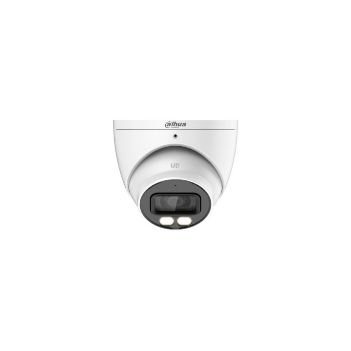 dahua  dh hac hdw1200tp il a  dahua camara hibrida turret lite smart dual light 2mp ir 40m con audio